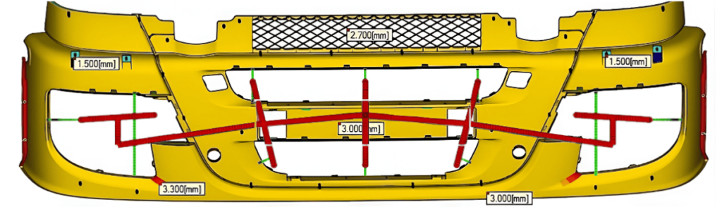 Simulación de inyección con sistema de cámara caliente y servo control